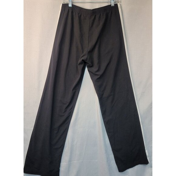 Nike Youth Black Track Pants Running White Stripes M 8-10 - Picture 2 of 6